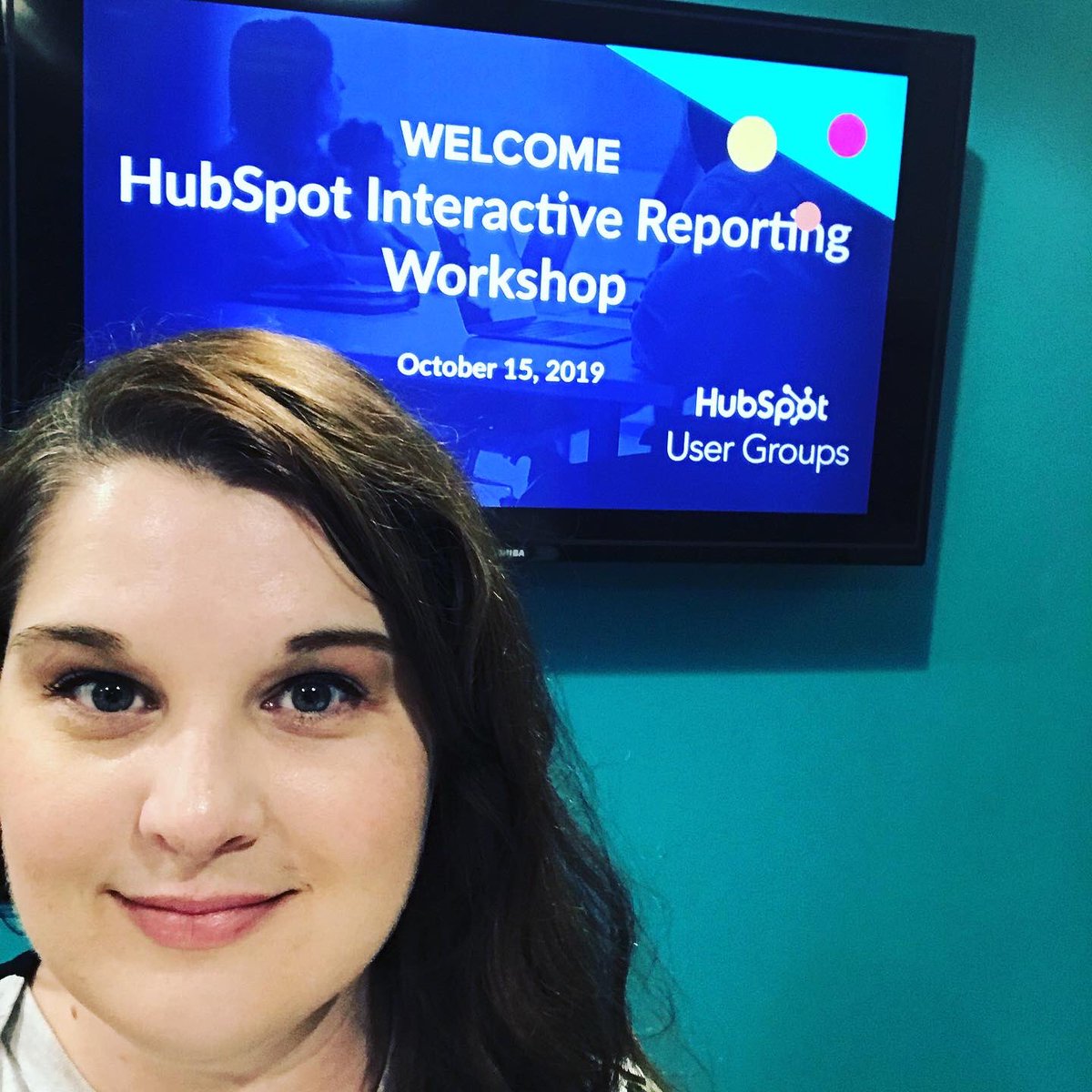 kadyjwhite's tweet photo. They say don’t meet your @HubSpotAcademy heroes...wait, no they don’t! Such a great #DFWHUG event today where I finally got to meet @findingjorie 🤖 https://t.co/8dwlsssnF2