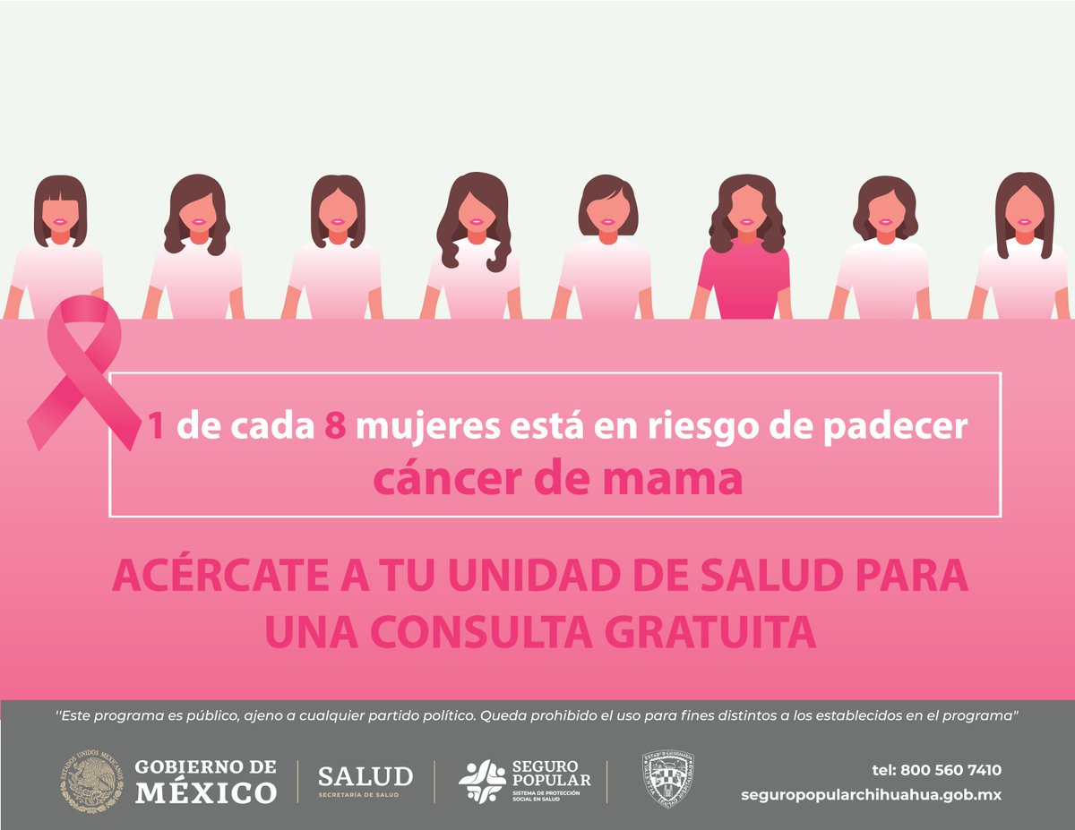 SeguroPopularC1's tweet photo. Con tu #SeguroPopular puedes recibir atención médica gratuita e integral contra el cáncer de mama. Acércate a tu unidad de salud para una consulta gratuita #DateUnaMano https://t.co/d4Bf0MKcop
