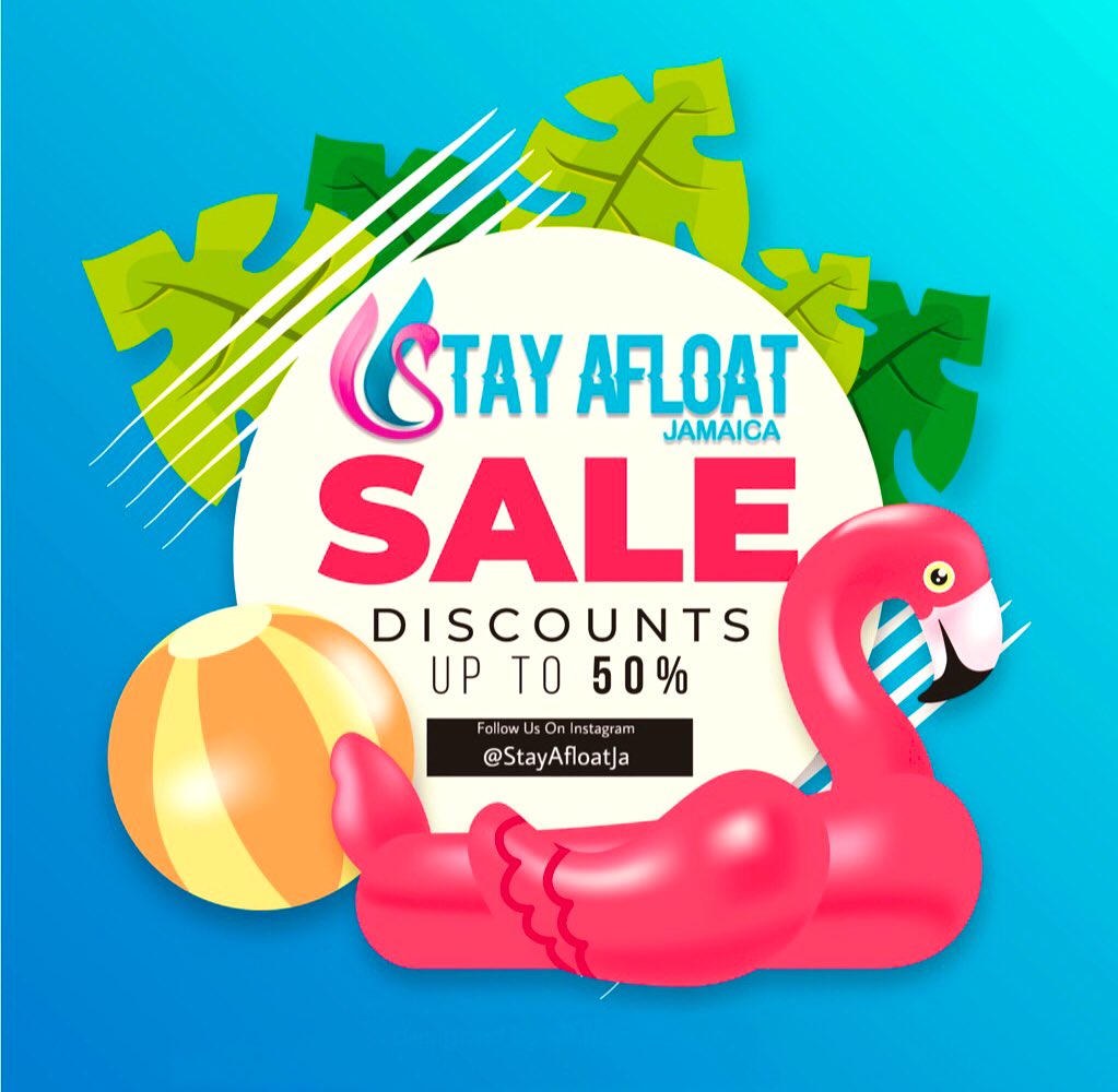 StayAfloatJa's tweet photo. DM US NOW!
Get Your Floats For This Heroes Weekend!
Up to 50% off on selected Floats!
Sale Ends October 31st
#Stayafloatja #Floats #pool #beach #fofja #jamaica #FestivalofFloats
#festivaloffloatsjamaica
#festivaloffloatsja https://t.co/2zLSqKv6Me