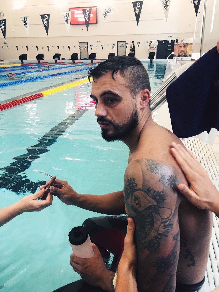 JoshLJ24's tweet photo. It seems strange to think that itโs already been over a week since I swam 21 miles (1,355 lengths) in Dover. Withdrawal symptoms kicking in. Time to get back in the water yet? #5Days4CF #CFWarriors #TeamSunshine https://t.co/rvQe4F7Uh5