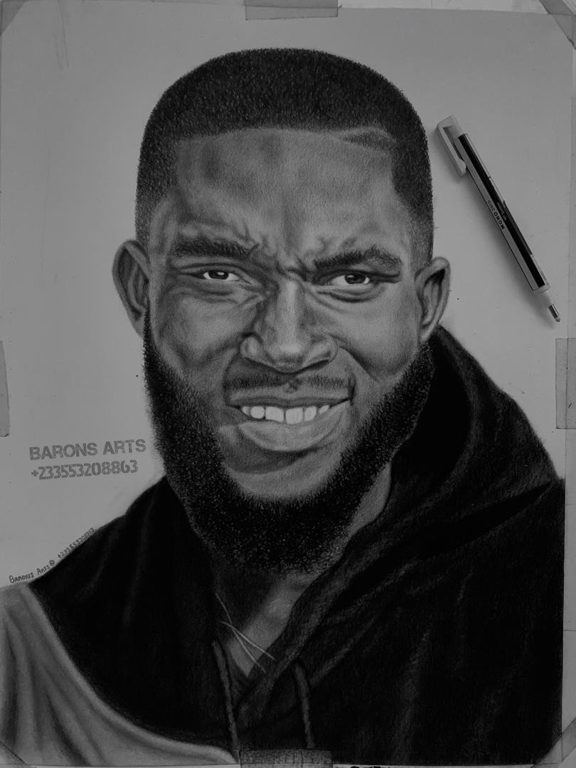Alhamdulillah 🤲 we have a finished piece 🙏❤from#barons_arts 
#ghanaiancelebrities #gifts #pencilartsworld #ghanaianartists #ghanaianartist #worldclass2019 #professionalpencils #bestgiftever #hustle #ambition