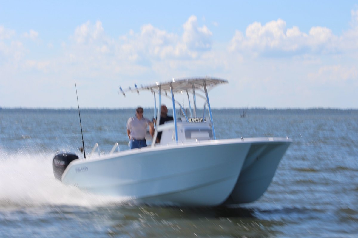 DigitalBanzai's tweet image. Launching new boat line for client Falcon Marine! The next 22' powered cat to hit the offshore zones and keep the crew stable.

#catamarans #offshore #Falconmarineboats