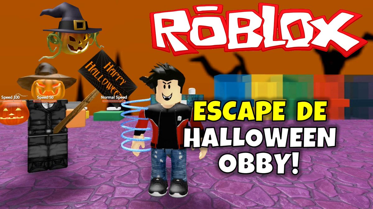Rey Zerch On Twitter Roblox Escape De Halloween Obby Https