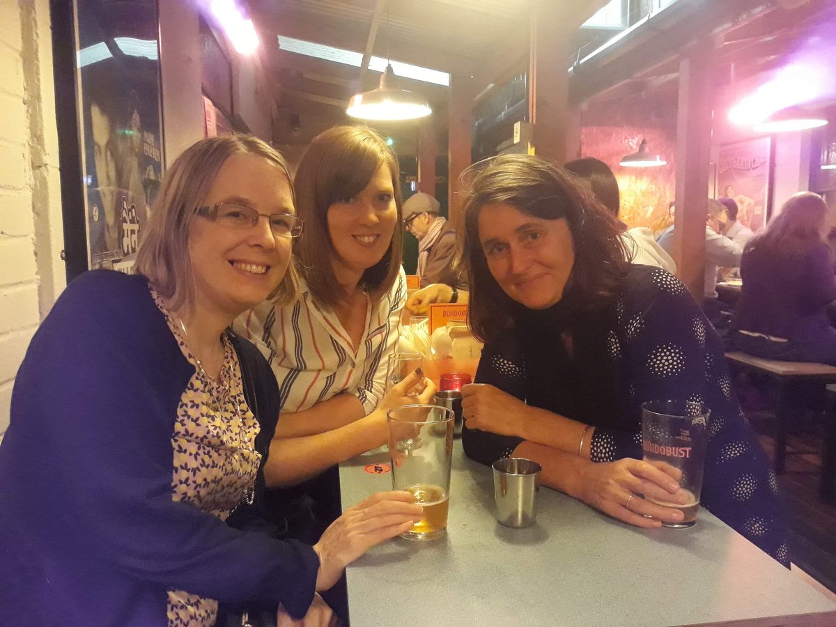joyfurnival's tweet photo. Lovely research networking opportunity @Bundobust @CarterWendyE @RuthMBaxter #impsciphd https://t.co/3UkNijwQ0F