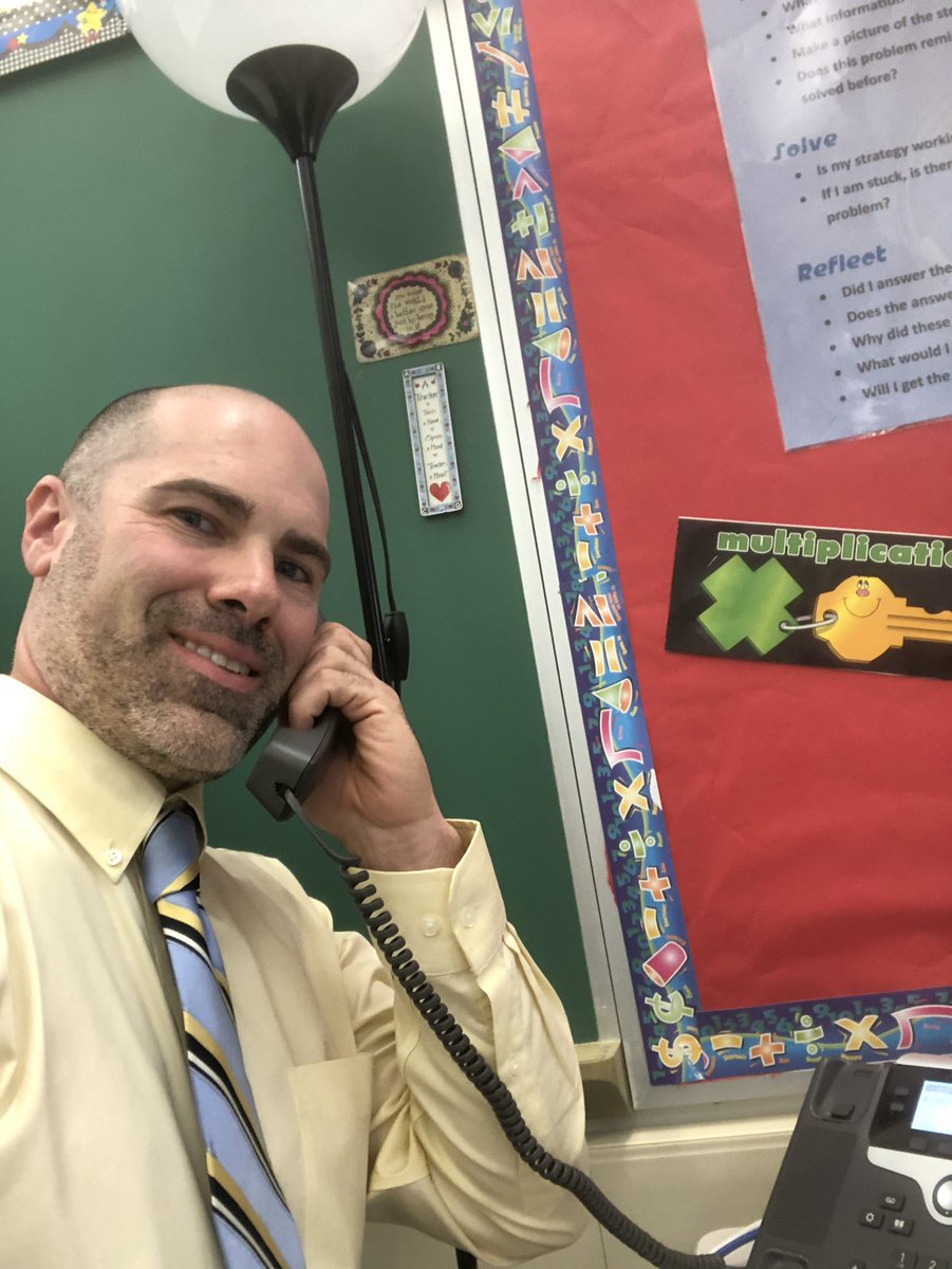 Kids who meet their learning goals get a “brag” phone call home. Hopefully this particular 4th grader gets spoiled tonight. #wds1920 #gcpride