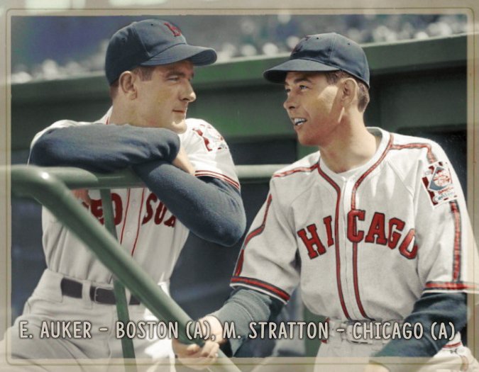 BantyRed's tweet photo. Banty Red's "Yankee Girl" series...
Elden Auker &amp; Monty Stratton at Fenway Park, 1939....coming to eBay in November! #BantyRed https://t.co/vgK19c48as