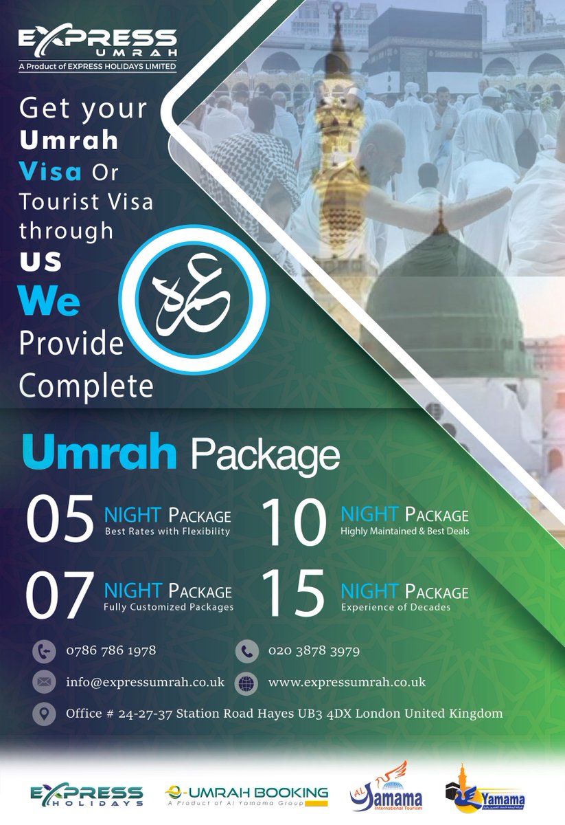 EUmrahBooking's tweet photo. Best Rates in the Market with Great Services

#Umrah #Jeddah #Visa #EVisa #HalalPackages #Makkah #Madinah #TouristVisa #Tours #Travels #Flights #CheapFlights #CheapPackage #CheapUmrah #CheapTickets #CheapHotels #CheapLA #CheapVisa #CheapEVisa https://t.co/11ndtyslSm