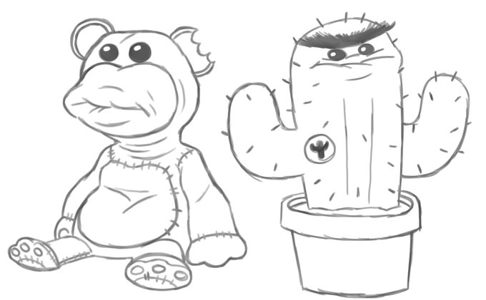 CBBC puppets. 