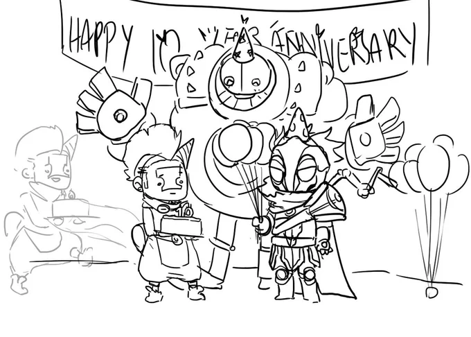 happy #League10 , i can only offer these silly awkward party of my zaun faves. i want to thank league's art team for inspiring me become a better artist and pursue illustration and the community for supporting me for the past 4 years! its been fun to grow together 