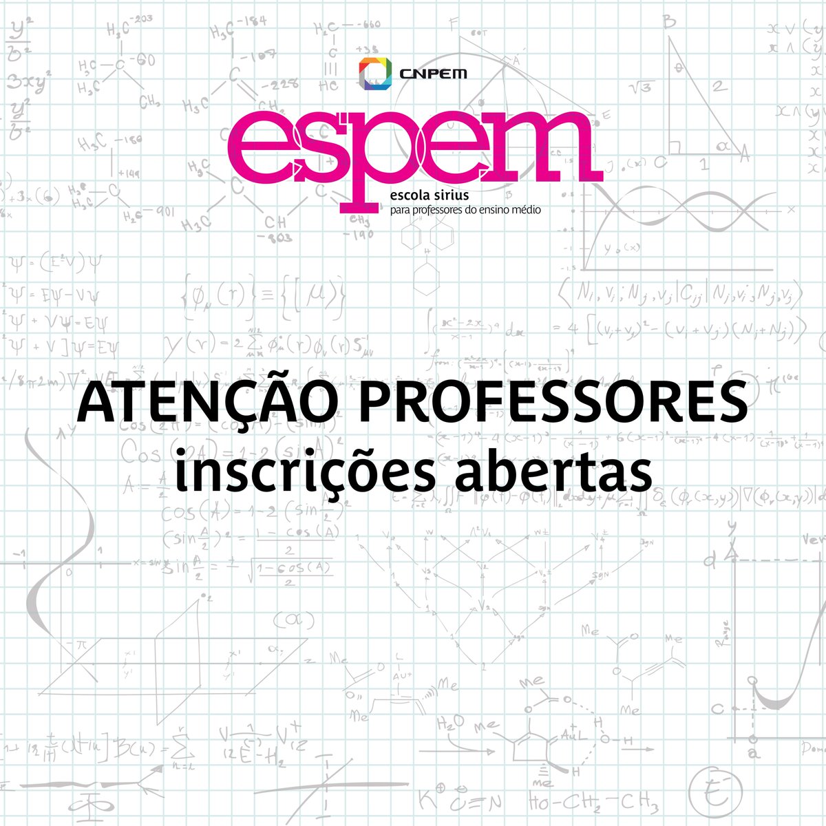 CNPEM's tweet photo. Estão abertas até o dia 31 de outubro as inscrições para a Escola Sirius para Professores do Ensino Médio #ESPEM 2020. Veja mais: https://t.co/VtzPEyd4A3 #diadoprofessor https://t.co/56ti98tfuN