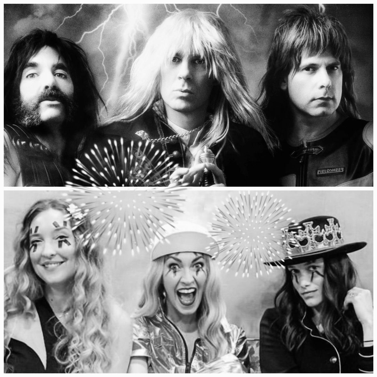 tishimon's tweet photo. Twinning with Spinal Tap today as news of our cancelled tour circulates! Any puppet shows need an opener? 😂 #FilterIBarelyKnowHer #dealwithmeme https://t.co/mvbhUuaGgT