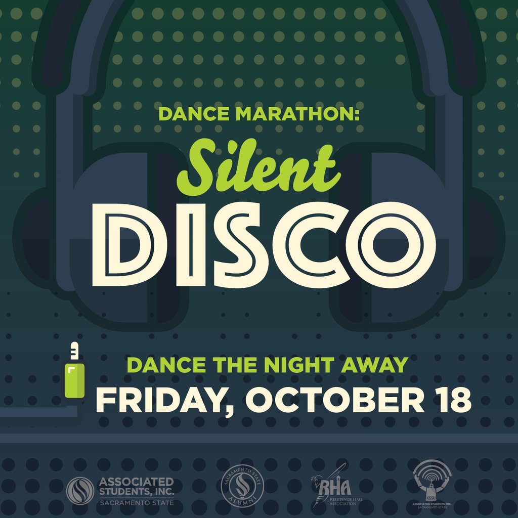 kssuSparky's tweet image. Silent Disco is Friday!!🤩 We have 6 DJ's with all different varieties performing to ensure that everyone hears something they like!🕺💃 Three more days ! 🐝LETSSSS GOOOO 🤖 #KSSU