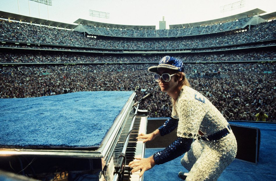Routine's tweet photo. Culture. ⁠
⁠
Elton John played 2 sold out shows at Dodger Stadium in 1975. ⁠
⁠
#KeepItRoutine https://t.co/ZEW5xlst9b
