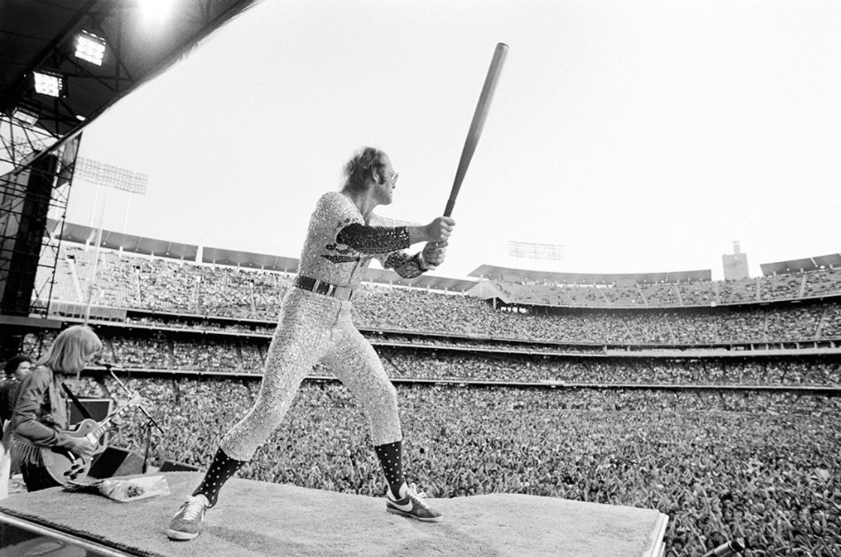Routine's tweet photo. Culture. ⁠
⁠
Elton John played 2 sold out shows at Dodger Stadium in 1975. ⁠
⁠
#KeepItRoutine https://t.co/ZEW5xlst9b