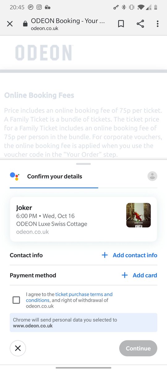 brvandewalle's tweet photo. Dit is cool: Google Assistant boekt in de UK gewoon je cinematickets. Kunnen we dit ook krijgen @Kinepolis en @Chimiel? #nomoreforms https://t.co/4e74MO9OnU