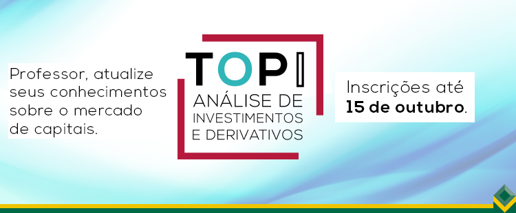 cvmgovbr's tweet photo. Nesse dia dedicado aos professores, fundamentais na sociedade, lembramos que hoje é o último dia de inscrição pro 1º #ProgramaTOP de Análise de Investimentos e Derivativos. Aprendizado e conhecimento são sempre contínuos. Professores, essa é pra vocês! 🥰👉https://t.co/5Fhk964oDG https://t.co/0FgDfZIgLT