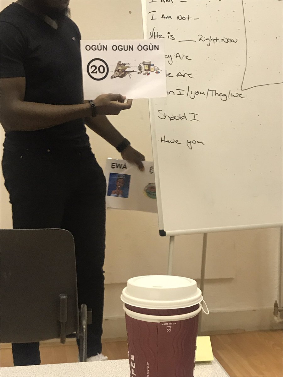 Tones are so important. Beginners Yoruba class with <a href="/NNaijas/">Next Generation Naijas 🇳🇬</a> 🇳🇬🇳🇬