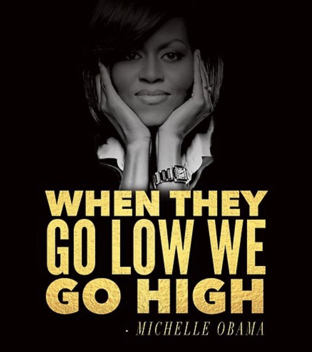 Everyone has haters on twitter but don’t take it to heart .. Some good advice from the former First Lady 💜🌈💜