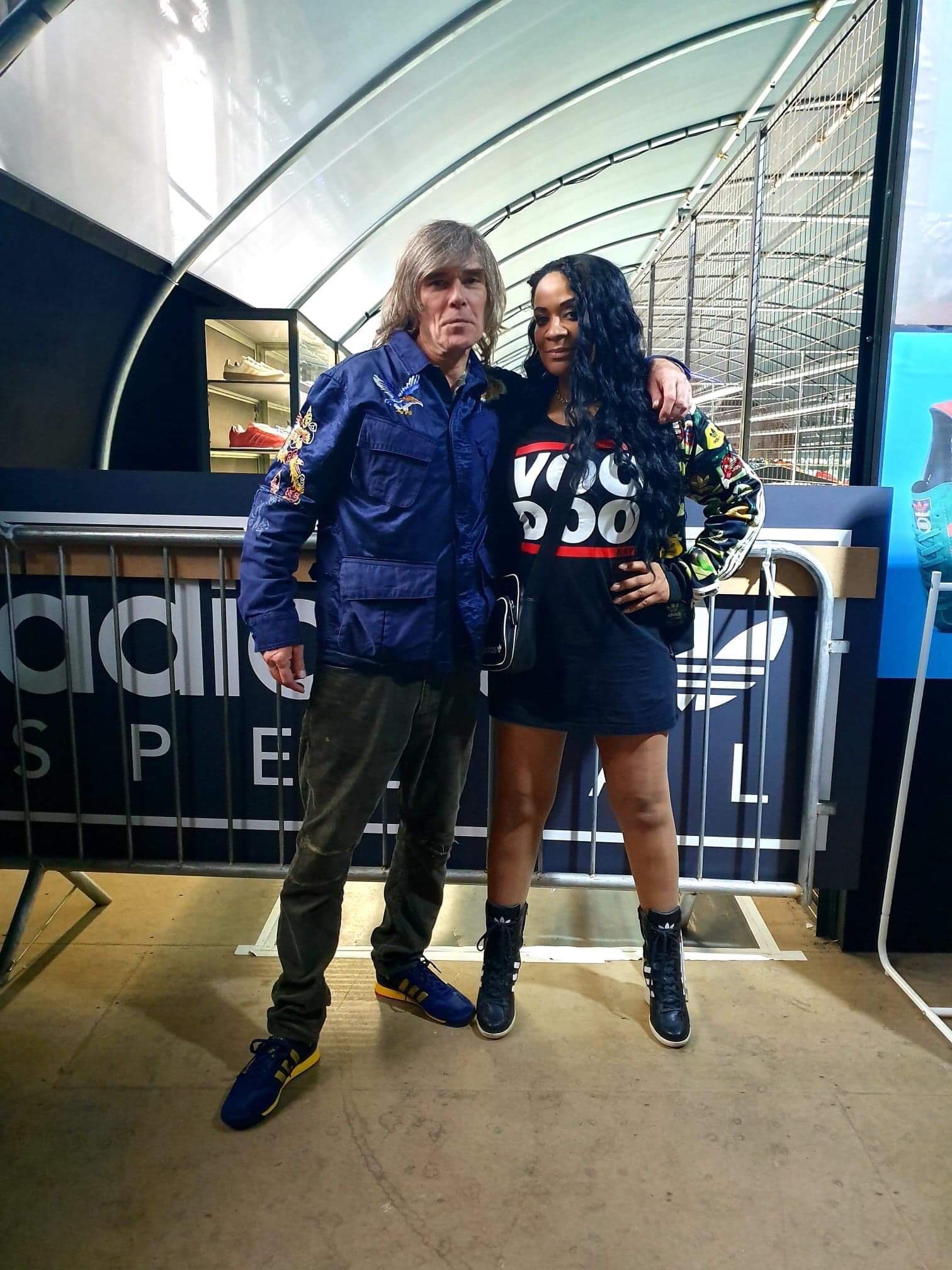 Mainly Manchester on X Ian Brown and Rowetta at the Adidas Spezial exhibition in Blackburn. by Rowetta https t 72DbXFtlDH X