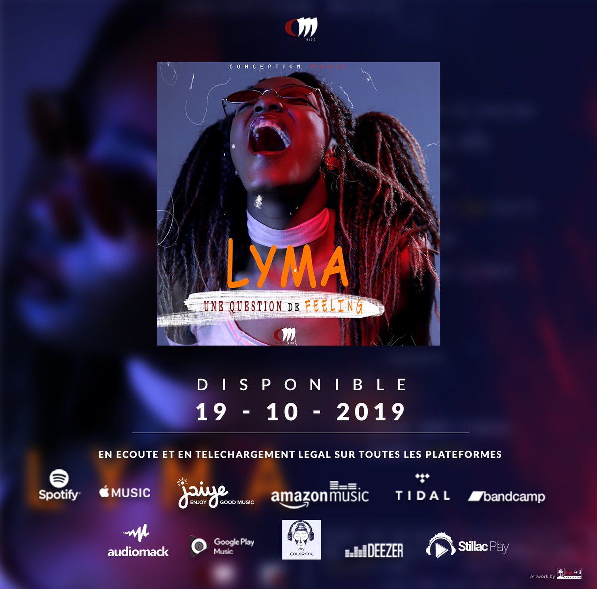 ConcepMusic237's tweet photo. C'est Officiel ⚠✅ #Une_Question_de_Feeling , le premier [EP] de @Lyma_officiel  sera disponible ce 19/10/19 ...
#Partageons_pour_informer #team237  #237🇨🇲 #Conception_Music https://t.co/zalF1BKbwE