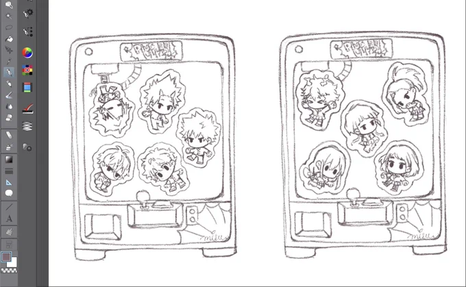 Thinking of turning my phone stand design into a shaker charm ?? Also an all girls version! 