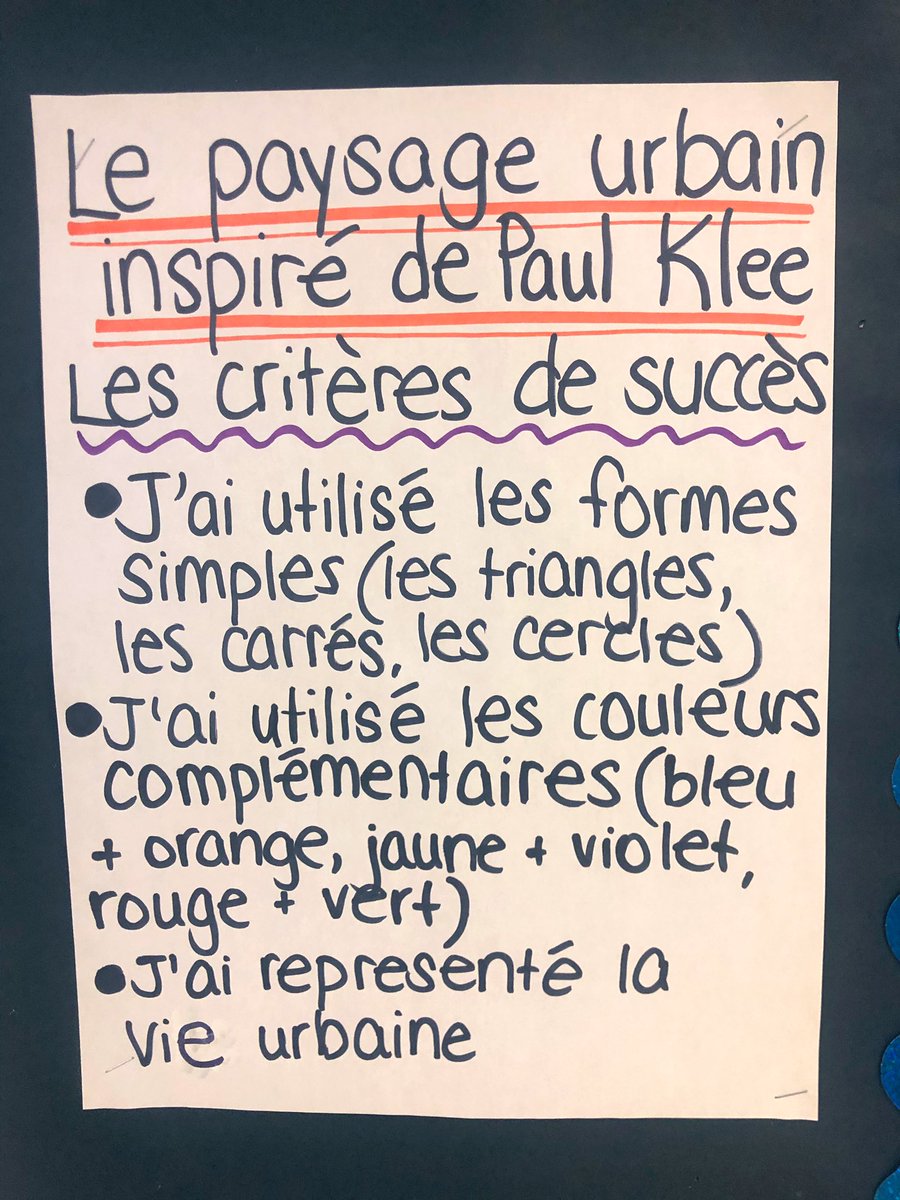 mllelewisz's tweet image. Check out our cityscapes inspired by #PaulKlee - we incorporated learning about #complementarycolours and #geometricshapes to create art that shows what city life means to us. Recycled book paper added another element to our art @EcoSchoolsTDSB @TDSB_Arts #visualart #grade5