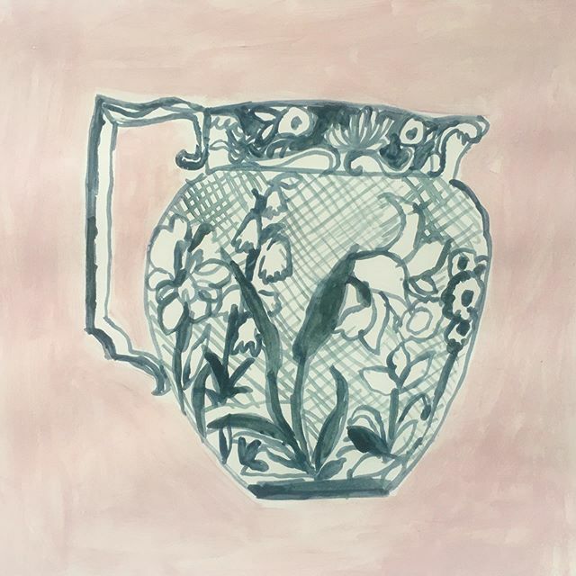 Charlotte_Hardy's tweet photo. Inky drawing of beautiful patterned ceramic jug.
#pattern #drawingflowers #ceramicjug https://t.co/27aKzj3Cvz https://t.co/wpCPjkkhhd
