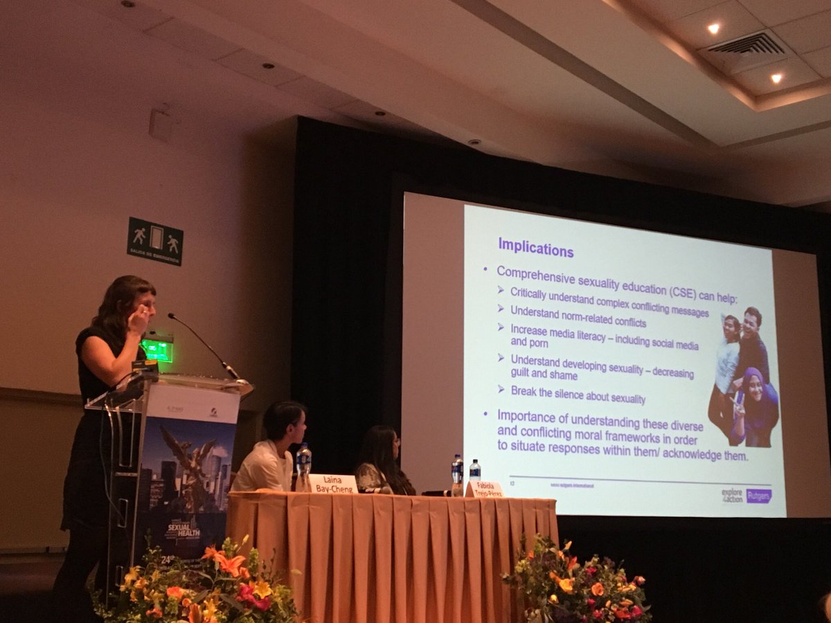 anna_page_'s tweet photo. Today at @was_org #WAS2019 I presented research on how young Indonesians navigate conflicting gender norms. Summary: it’s confusing! Sexuality education can help critical reflection on conflicting messages from religion, family, peers, media, porn, government. #explore4action https://t.co/QeZsyU1Z6N