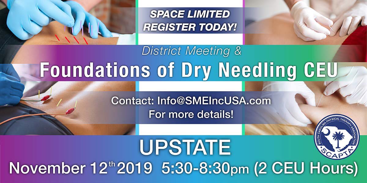 Tara McBride Tyner (@mcbrideglobal) on Twitter photo Come see me!!! π Register now for @SCAPTA1 #Upstate District Meeting + Foundations of #DryNeedling #CEU in #GreenvilleSC β° FREE Food! π Thanks to <a href="/SMEIncUSA/">SME, Inc. USA</a> for sponsoring π Comment for more info on how to register π #APTA #ChoosePT #ConEd #PhysicalTherapy Come see me!!! π Register now for @SCAPTA1 #Upstate District Meeting + Foundations of #DryNeedling #CEU in #GreenvilleSC β° FREE Food! π Thanks to <a href="/SMEIncUSA/">SME, Inc. USA</a> for sponsoring π Comment for more info on how to register π #APTA #ChoosePT #ConEd #PhysicalTherapy