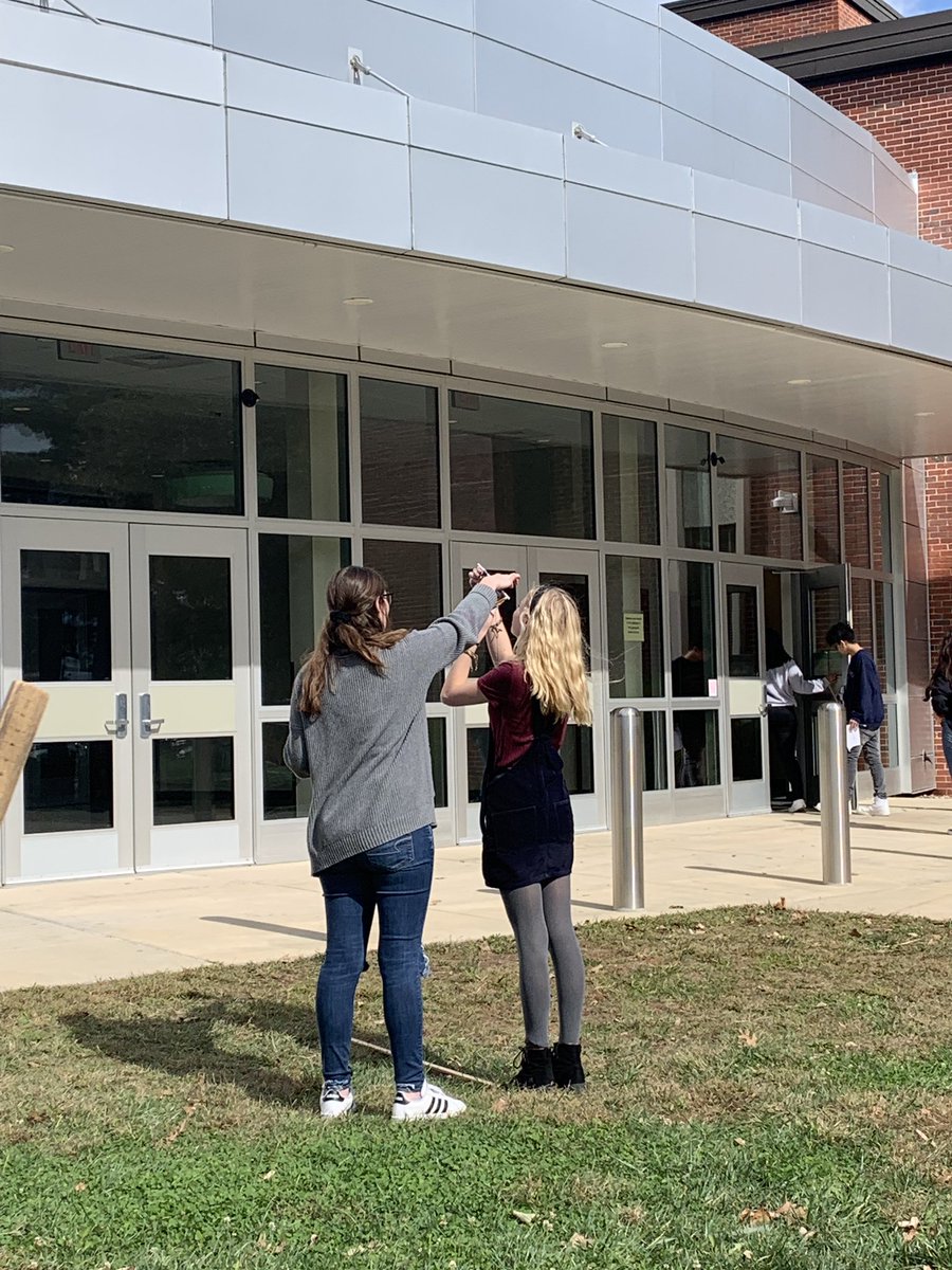 Putting trigonometry to work! We made clinometers in Integrated 2 and used them to help find heights of tall objects! #oursouthstory