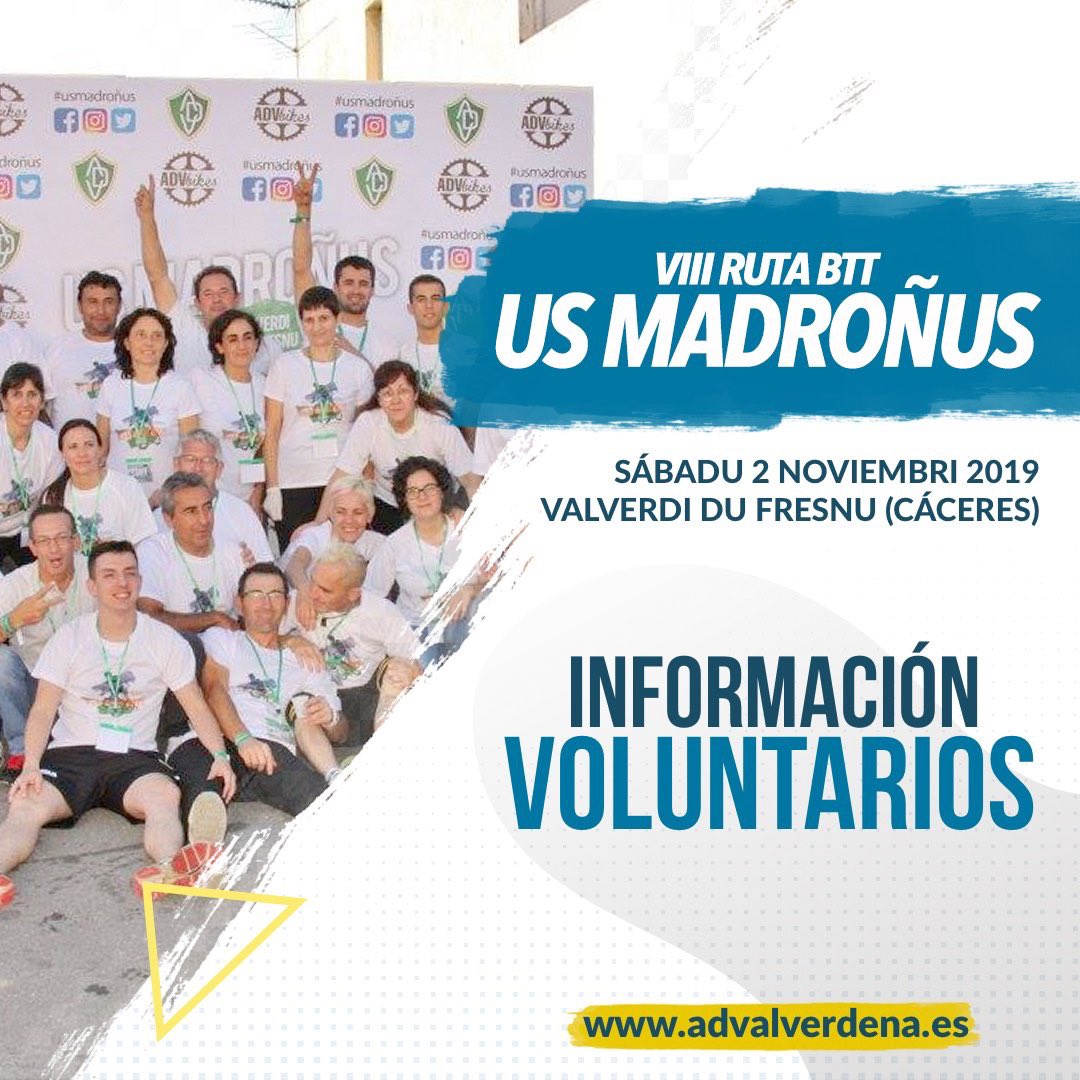 Información voluntarios

Sin ninguna duda la pieza más importante de todas es las de los voluntarios, sin ellos "Us Madroñus" no sería posible.

Para tener una mejor organización os pedimos que os inscribáis comunicándolo mediante WhatsApp al 626 820 519.