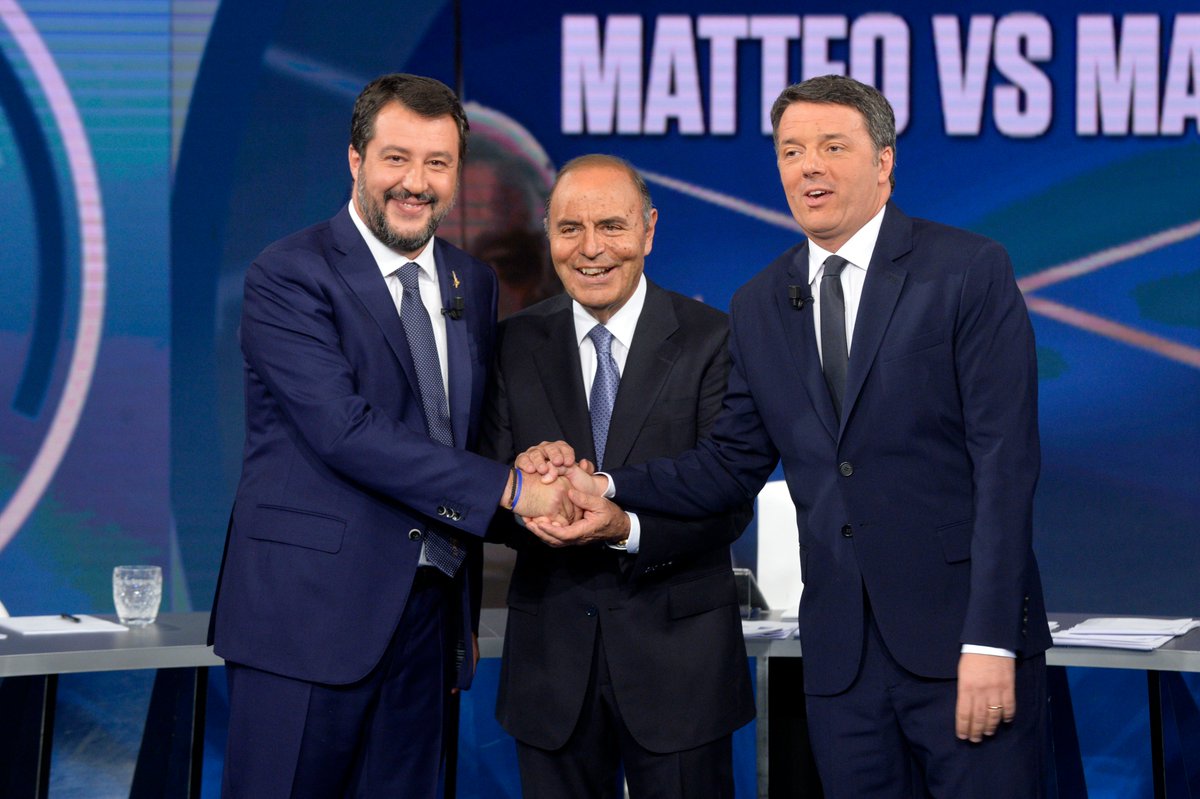 Ora su <a href="/RaiPortaaPorta/">Porta a Porta</a> Rai1 con <a href="/matteosalvinimi/">Matteo Salvini</a> 
#PortaaPorta #RenziSalvini #ItaliaViva
#livetweet