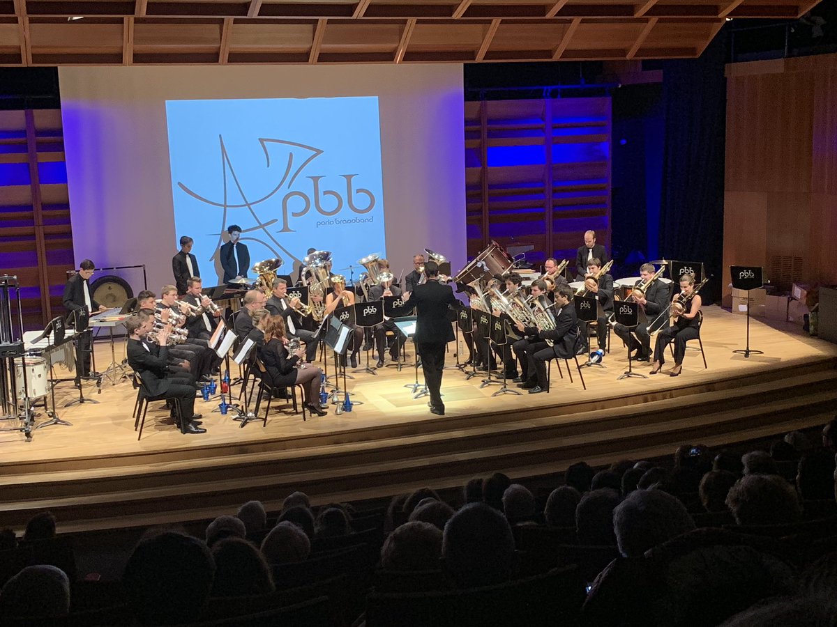 First concert @ Conservatoire de Créteil : greatest way to start this new season of PBBing ! #brassband #pbb