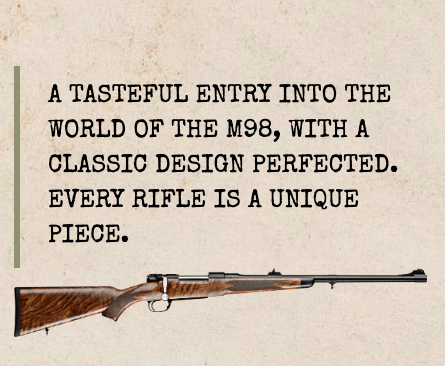 Mauser_USA's tweet photo. The new MAUSER 98 STANDARD presents itself as a technical milestone in the field of custom-made rifles. Learn more at https://t.co/qtEHWbdROV
#mauser98 #mauserusa #mauser #huntingrifle https://t.co/pCg7jbqIi4
