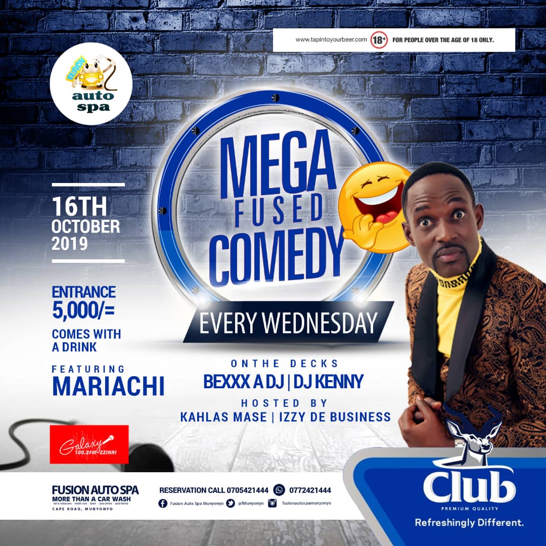 FUSIONECORESORT's tweet photo. #MegaFusedComedy
It's going down today. Entrance is 5k with a free drink. Will be featuring @McMariachi, @emmanapoleon, Dr. T Amale and many others. It's time to crack those ribs.
#FusionAutoSpa
#morethanacarwash https://t.co/VAXljeYh1O