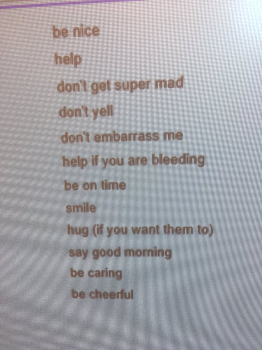 KimPhill73953's tweet photo. According to my third-graders these are the things a teacher must do or be in order to show a student respect. https://t.co/STyTu7LYAs