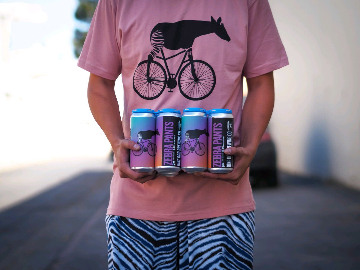 BikeDogBrewing's tweet photo. This Saturday October 19th, from 2-6 PM, at Bike Dog Broadway, is our Zebra Pants beer and shirt release in collaboration with the Sacramento Zoo! Come grab a pint and help us get the conversation going about the endangered Okapi animal. 🦓🍻@SacramentoZoo #animalsontap https://t.co/xiwTWmyjoC