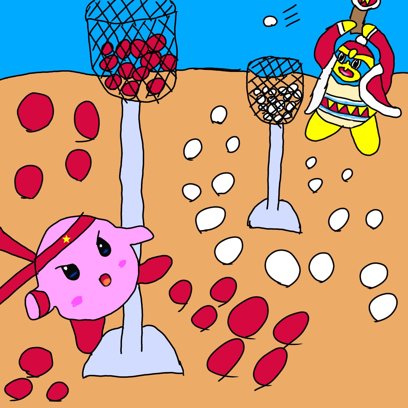 梅次郎 イラスト おはようございます 体育の日に投稿予定でしたが 間に合わなかったイラストです グルメレースは縦版と横版があります 体育の日 カービィ T Co X00x4mygmp Twitter