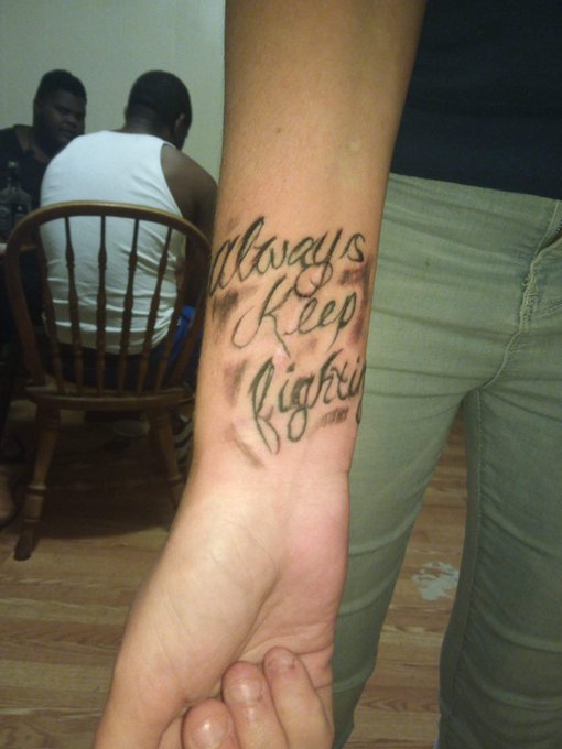 Got my first tattoo last night 💕😁 https://t.co/qScVofaAaX