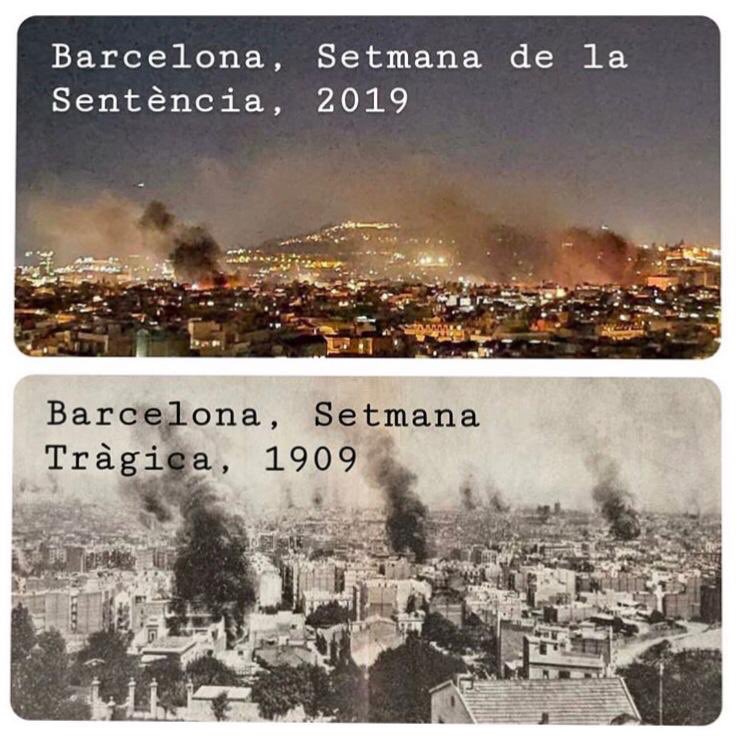 gsagrista7's tweet photo. I això, encara que sembli surrealista és el que està passant actualment l’octubre del 2019 a Barcelona💔 https://t.co/MPFo3RZQpU