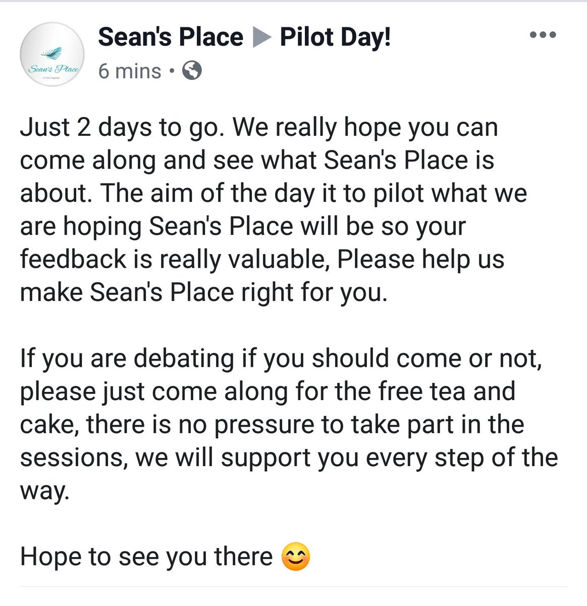 #SeansPlace #PilotDay #InThisTogether #socialprescribing #sefton #mentalhealth