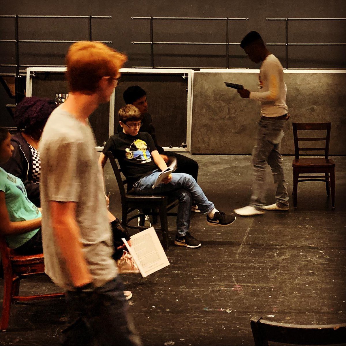 lcbtheatre's tweet image. 12 Angry Jurors rehearsals. We’re plugging away, fine tuning things, and laughing...A LOT. Be sure to come see us in a few weeks!!!
#oneccps #betheu #ccpsperform