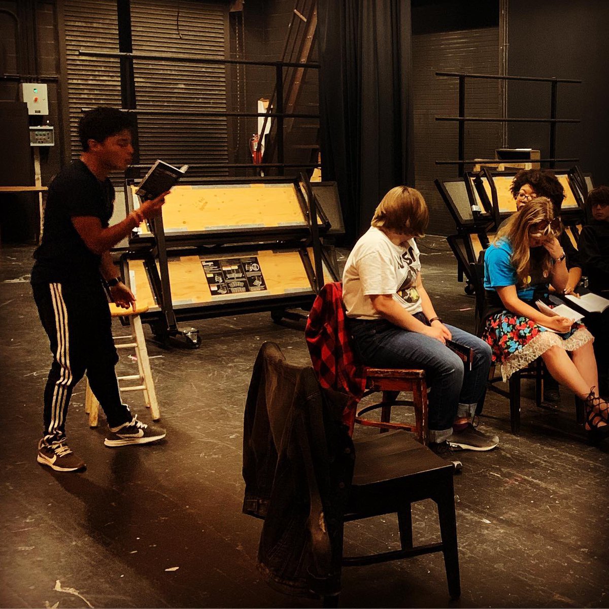lcbtheatre's tweet image. 12 Angry Jurors rehearsals. We’re plugging away, fine tuning things, and laughing...A LOT. Be sure to come see us in a few weeks!!!
#oneccps #betheu #ccpsperform