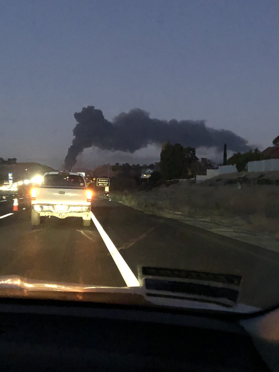 taina_'s tweet photo. Detour due to the #crockettfire - long commute home tonight... https://t.co/rLf8KqPITV