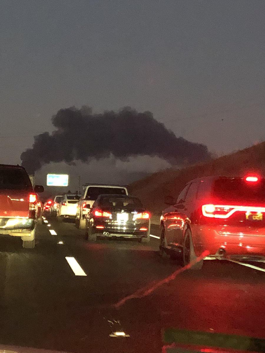 taina_'s tweet photo. Detour due to the #crockettfire - long commute home tonight... https://t.co/rLf8KqPITV