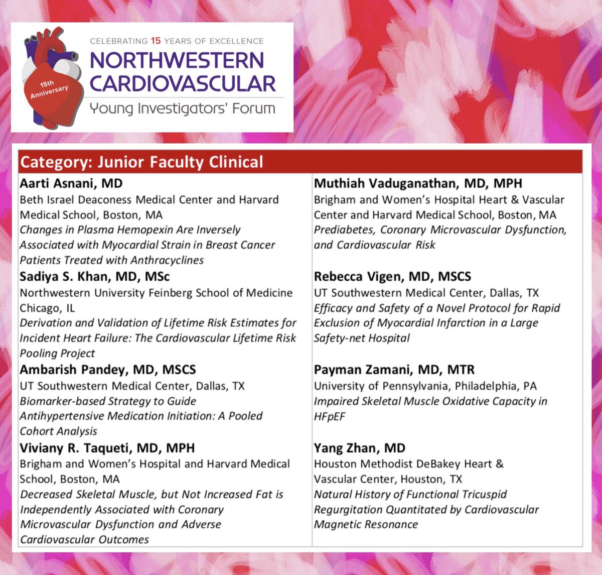 Jr Clinical Faculty who are already changing the 🌎 #NCYIF19