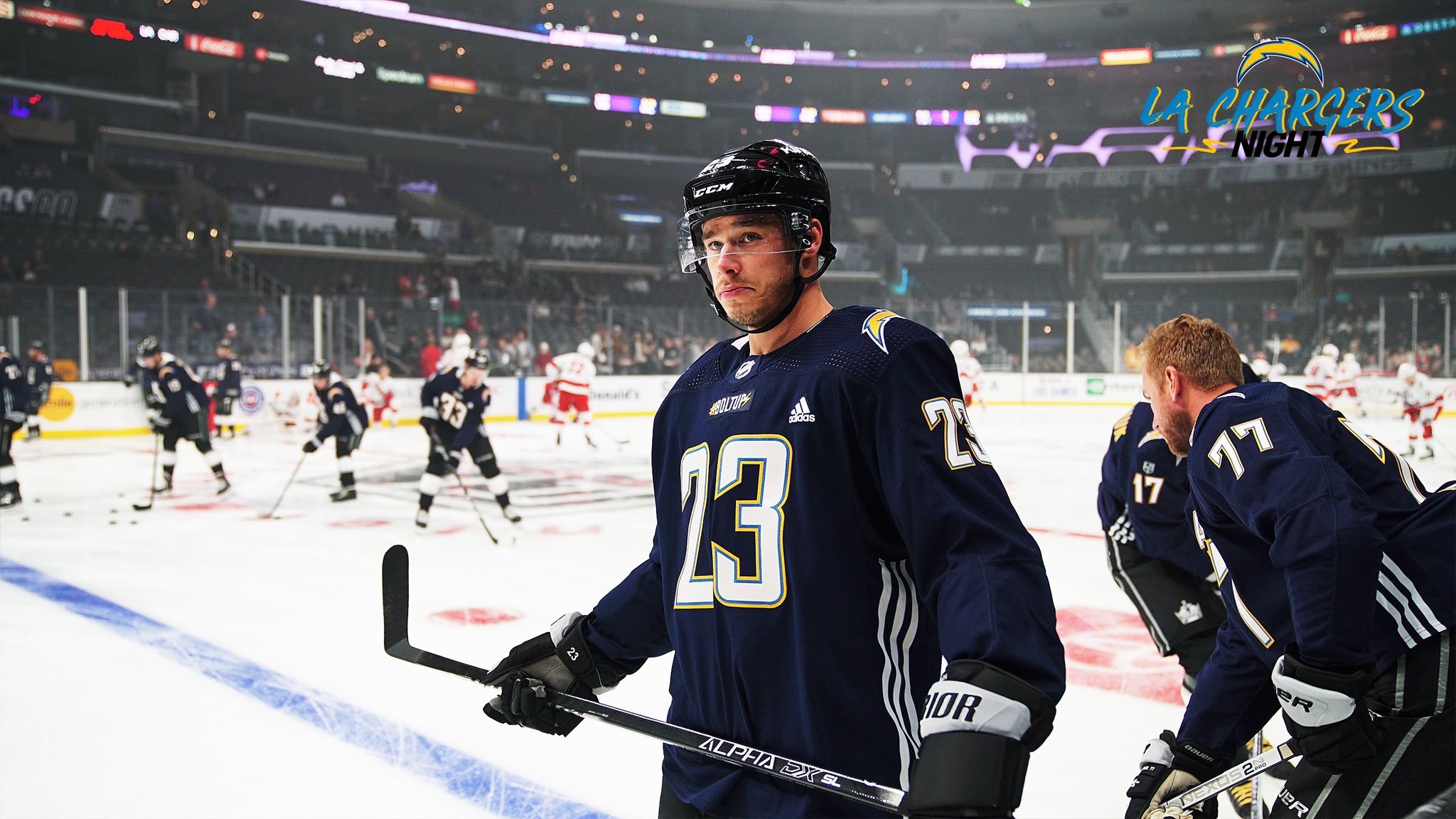 LA Kings on X: ⚡️ #BoltUp Bid now on the @Chargers warmup