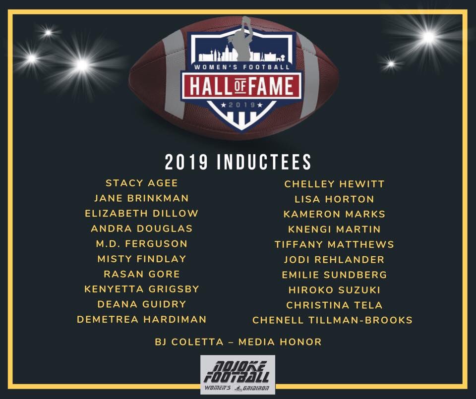 TXEliteFootball's tweet image. Congratulations to our very own Rasan Gore and  Elizabeth Jenkins for being nominated into the Women&apos;s Football Hall of Fame. #beElite #spartaaa #HallofFamers