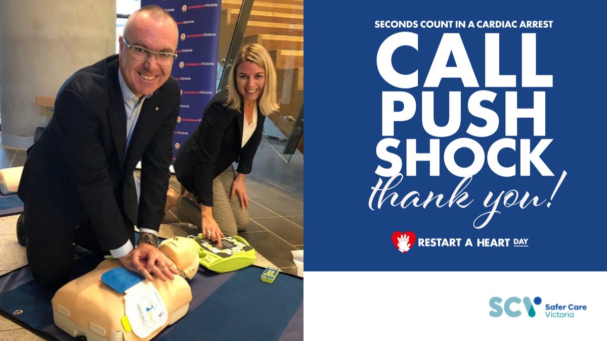 SaferCareVic's tweet photo. This #restartaheart day remember to download @AmbulanceVic's @GoodSamApp to your phone – by connecting first-aiders to people in need around them it can help save lives. Read more: https://t.co/ATNS3pNZzc #cprsaveslives @CAARestartHeart https://t.co/D9tJl4pNE0
