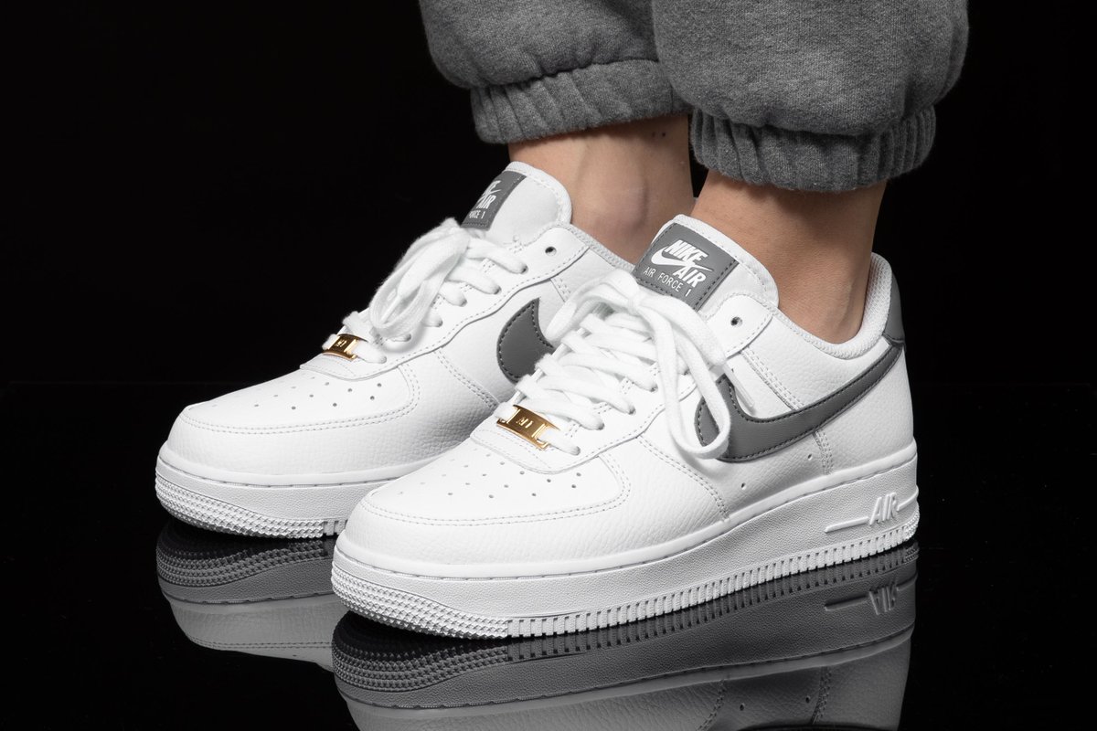 white air forces with grey check